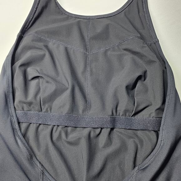 Athleta Black Offshore Paddle One-Piece High Neck Halter Swimsuit Medium - Picture 15 of 15